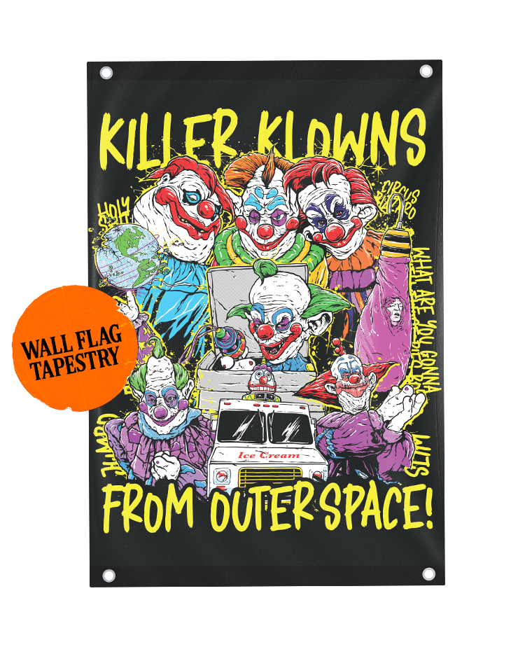 Klown Quotes Wall Flag