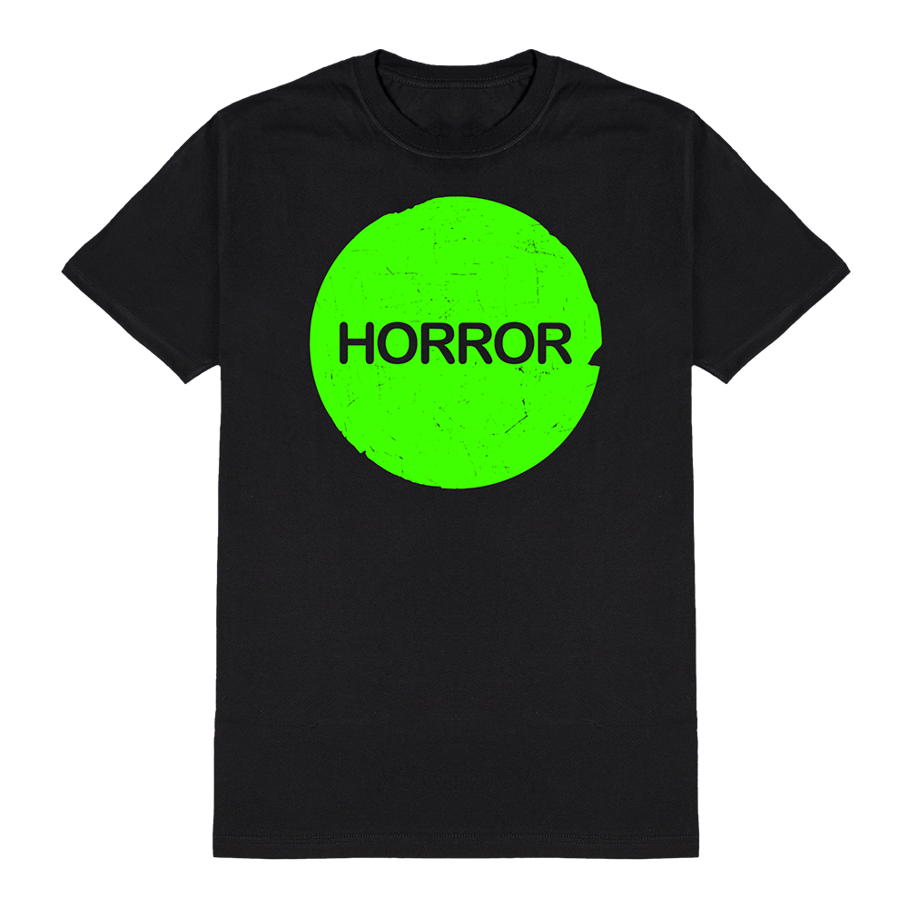 3D Puff Print Horror VHS Sticker Shirt