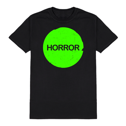 3D Puff Print Horror VHS Sticker Shirt