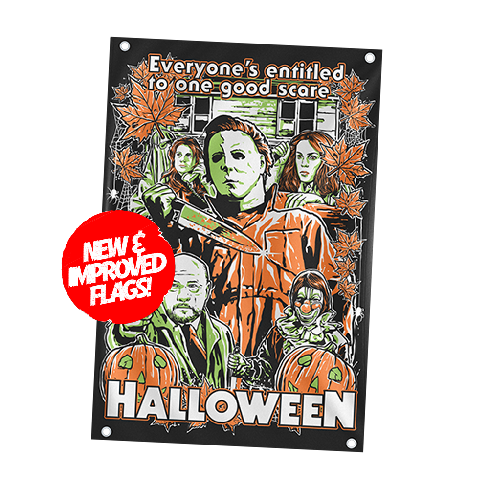 One Good Scare Wall Flag