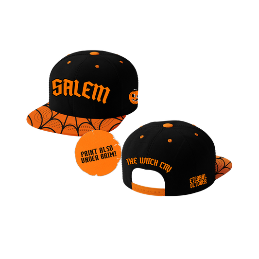Salem Witch City Snapback Black & Orange