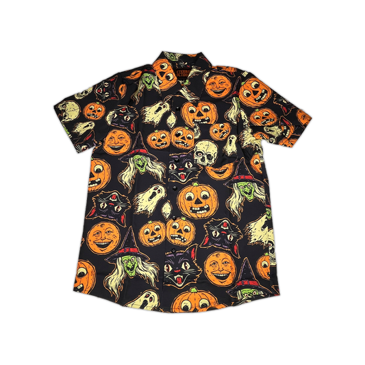 Vintage Halloween Button Up