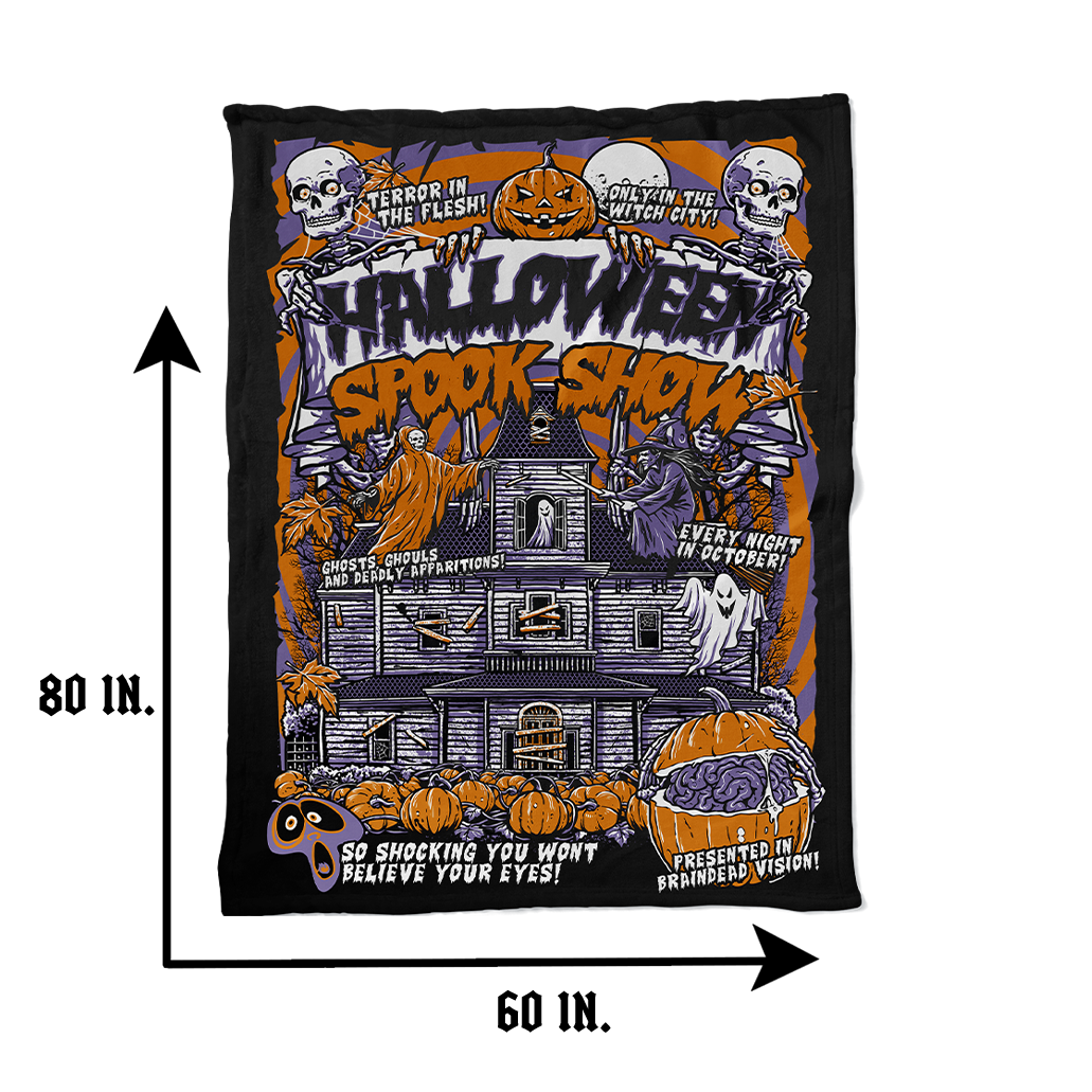 Vintage Spook Show 60 x 80 Blanket